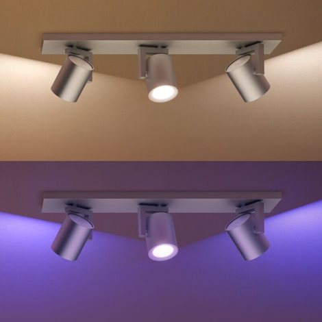 50623/48/P7 Hue WACA Argenta bodové LED svítidlo 3x GU10 5,7W 350lm 2000-6500K RGB IP20 hliník 7