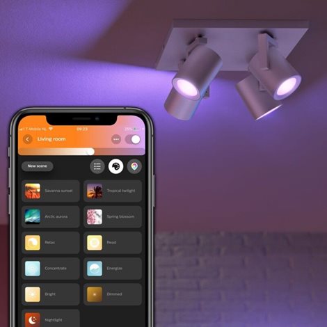 50624/48/P7 Hue WACA Argenta bodové LED svítidlo 4x GU10 5,7W 350lm 2000-6500K RGB IP20 hliník 7