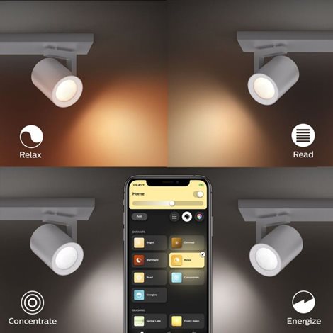 50624/48/P7 Hue WACA Argenta bodové LED svítidlo 4x GU10 5,7W 350lm 2000-6500K RGB IP20 hliník 3