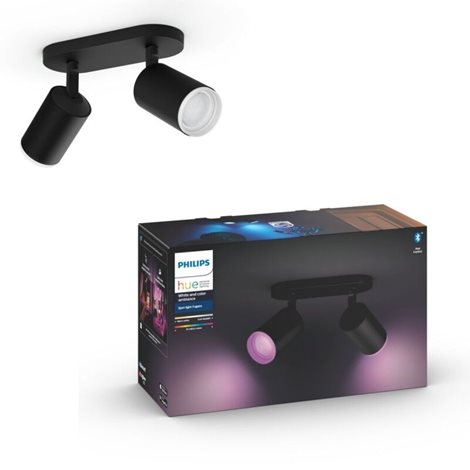50632/30/P7 Hue WACA Fugato bodové LED svítidlo 2x GU10 5,7W 350lm 2000-6500K RGB IP20, černé 5