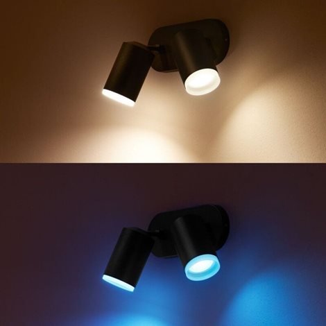 50632/30/P7 Hue WACA Fugato bodové LED svítidlo 2x GU10 5,7W 350lm 2000-6500K RGB IP20, černé 4