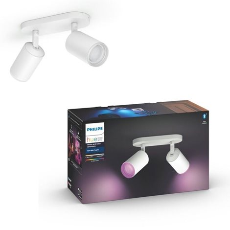 50632/31/P7 Hue WACA Fugato bodové LED svítidlo 2x GU10 5,7W 350lm 2000-6500K RGB IP20, bílé 4