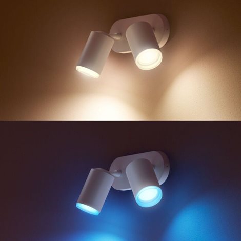 50632/31/P7 Hue WACA Fugato bodové LED svítidlo 2x GU10 5,7W 350lm 2000-6500K RGB IP20, bílé 6
