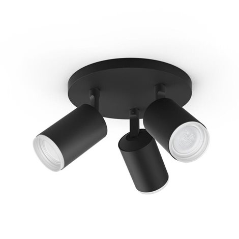 50633/30/P7 Hue WACA Fugato bodové LED svítidlo GU10 3x5,7W 350lm 2000-6500K RGB IP20 černá 1