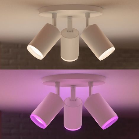 50633/31/P7 Hue WACA Fugato bodové LED svítidlo 3x GU10 5,7W 350lm 2000-6500K RGB IP20, bílé 2