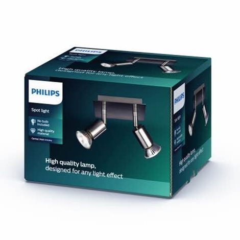 55032/17/PN Carrea bodové svítidlo 2xGU10 50W IP20, niklové 2