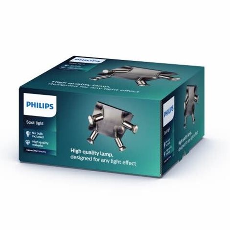 55034/17/PN Carrea bodové svítidlo 4x GU10 50W IP20, niklové 2