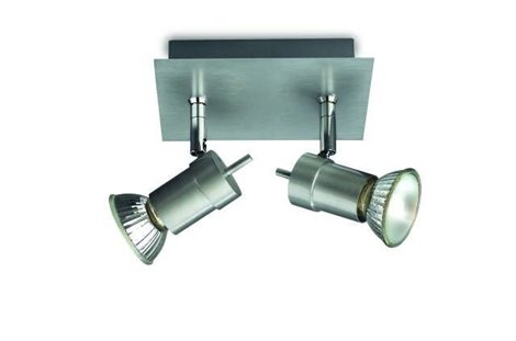 55082/ 48/PN Titan bodové svítidlo 2xGU10 50W IP10, hliníkové 1