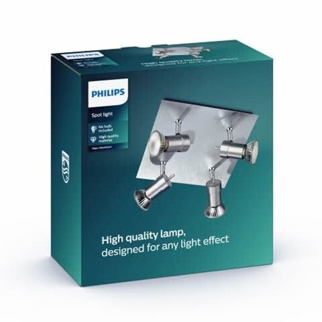 55084/48/PN Titan bodové svítidlo 4xGU10 50W IP20, hliníkové 3