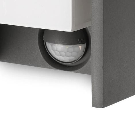 16352/93/16 Bridge IR venkovní nástěnné svítidlo se senzorem 1xE27 42W IP44, antracitové 3