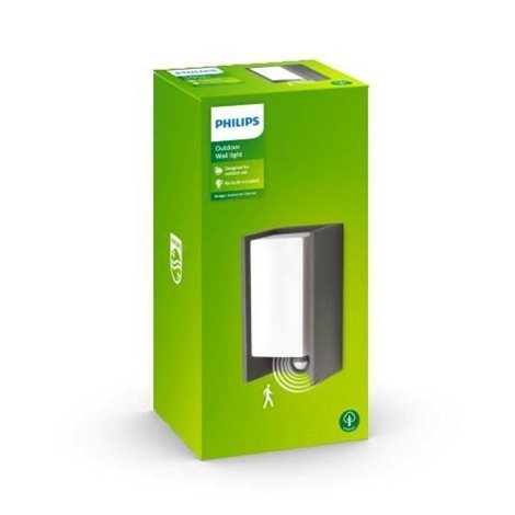 16352/93/16 Bridge IR venkovní nástěnné svítidlo se senzorem 1xE27 42W IP44, antracitové 2