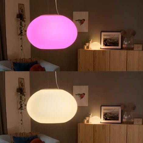 Hue WACA Flourish závěsné LED svítidlo 1x39,5W 2750lm 2000-6500K RGB IP20, bílé 2