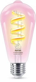 WiZ Smart LED Žárovka s tradičním vzhledem, čirá, 40 W 470lm 2200-6500K (RGB) ST64 E27