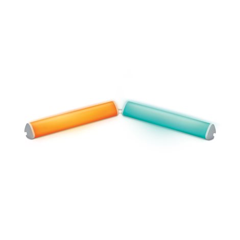 WiZ Dual Bar lineární LED svítidlo 10,5W 800lm 2200-6500K RGB IP20 30cm, bílé / sada 2ks 1