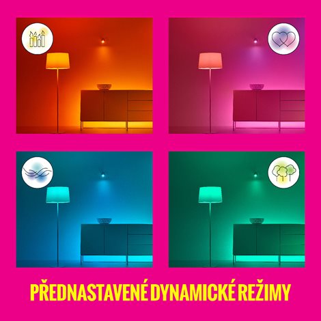 WiZ Mobile přenosná LED lampa 1x13,5W 400lm 2200-6500K RGB IP20, bílá 3