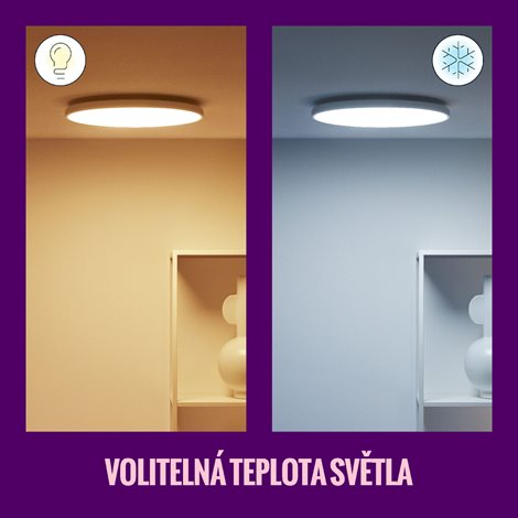 WiZ Rune přisazené LED svítidlo 21W 2100lm 2700-6500K RGB IP20 40cm, bílé 3