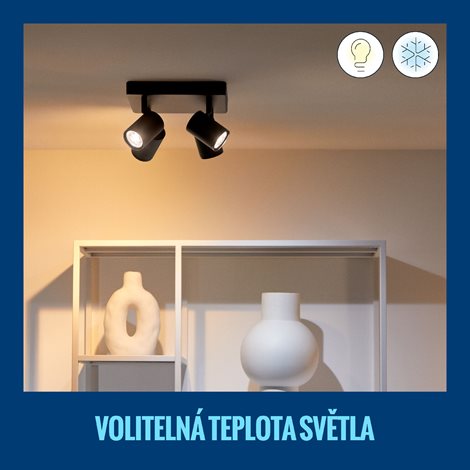 WiZ Imageo bodové LED svítidlo 4x GU10 4,9W 345lm 2200-6500K RGB IP20, černé 2
