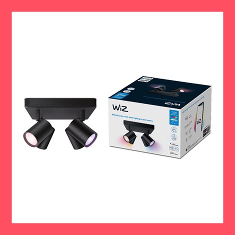 WiZ Imageo bodové LED svítidlo 4x GU10 4,9W 345lm 2200-6500K RGB IP20, černé 5