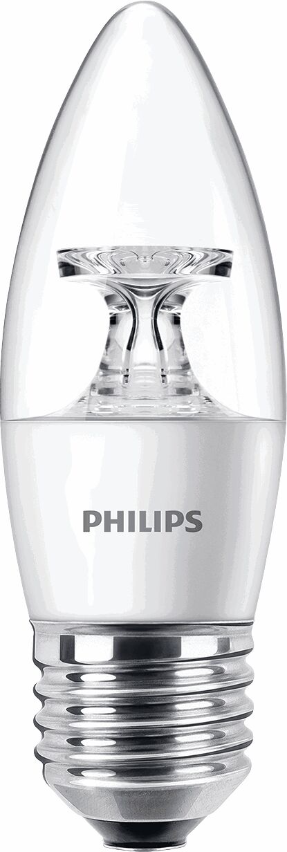 Philips CorePro LED-Kerzenlampe – 6,5W, E14, 806 Lm, Warmweiß 2700K, Klar – Ersatz Für 60W