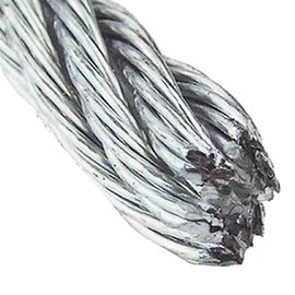 Lano ocelové + PVC 1,2/1,6 Zn 6x7 drátů