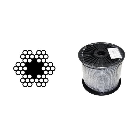 Lano ocelové 2,0 DIN 3055 ZN 6x7 drátů 1