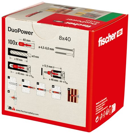 535455 Hmoždinka fischer DuoPower 8x40 3