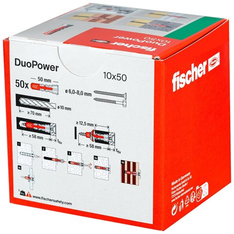 535456 Hmoždinka fischer DuoPower 10x50 2
