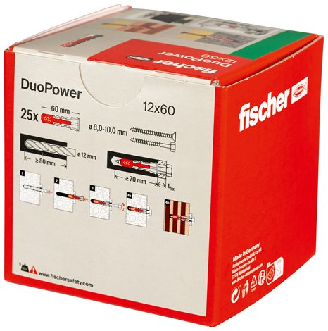 538253 Hmoždinka fischer DuoPower 12x60 3