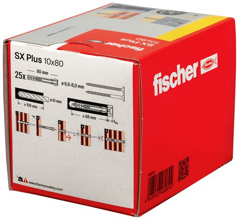 568110 Hmoždinka fischer SX Plus 10x80 rozpěrná 2