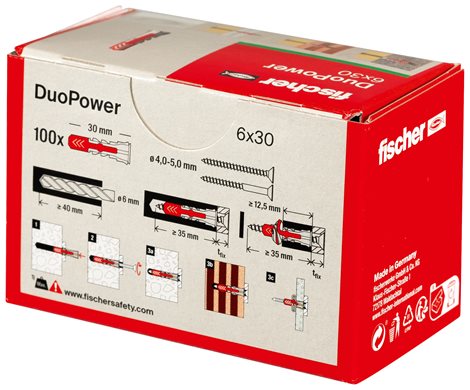 535453 Hmoždinka fischer DuoPower 6x30 2