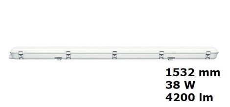 JULIE 1500 LED IP65 4200 840 TW LED svítidlo prachotěsné 38W 4000K 4200lm 1