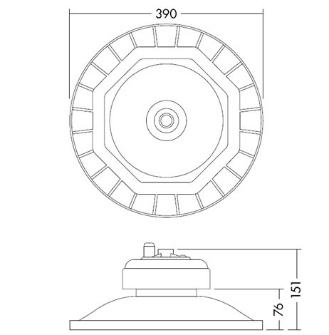 GEORGE LED 390 30000 840 LED svítidlo prachotěsné s IP65 30000lm 5