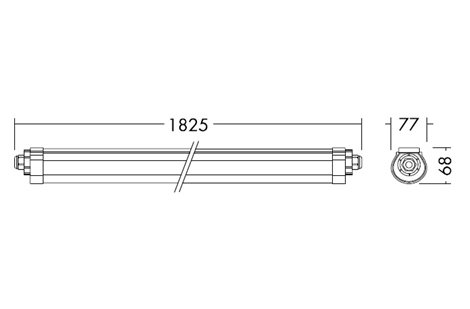 LUCY 1800 LED IP66 8000 840 TW LED svítidlo lineární 80W 4000K 8000lm 7