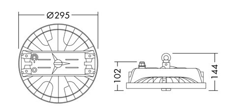 BORIS 300 19000 840 LED svítidlo High Bay IP65 140W 4000K 6