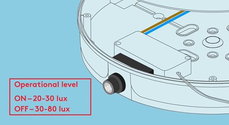 LARA LED 250 800 840 PC BLK LED svítidlo kruhové přisazené IP65 10W 4000K 800lm 4