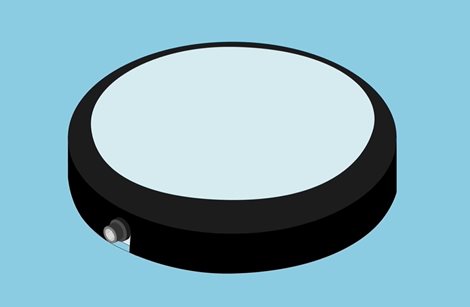 LARA LED 250 800 840 PC BLK LED svítidlo kruhové přisazené IP65 10W 4000K 800lm 6