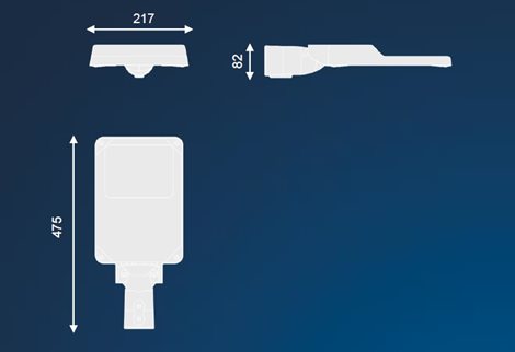 INDRA S 4000-730 NR SP CL1 GY (x2) LED svítidlo veřejné IP66 33W 3980lm 3000K 6