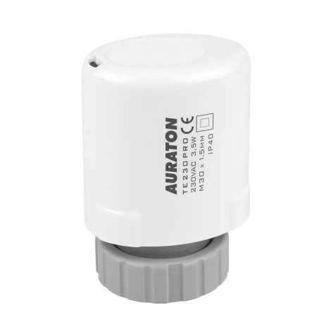 Auraton Vela (TE230 PRO) termoelektrický pohon 230V, závit M30x1,5mm
