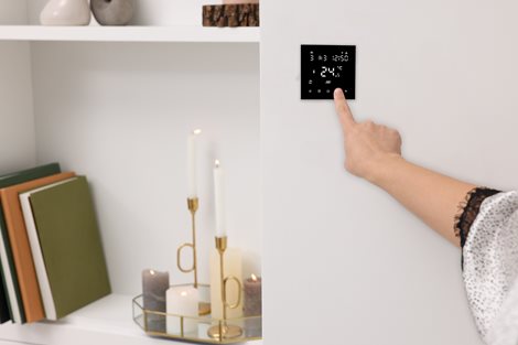 AURATON 2YA WiFi (černý) termostat s ovládáním přes WiFi, napájení 230V, možnost uzamčení (topení, c 4