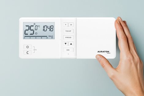Auraton Fenix Programovatelný týdenní termostat, 2teploty, podsvícený, bílý 2