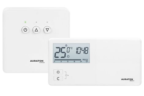 Auraton Fenix SET Bezdrátový programovatelný termostat, 2 teploty, podsvícený, bílý 1