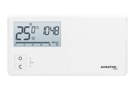 Auraton Fenix Programovatelný týdenní termostat, 2teploty, podsvícený, bílý 1