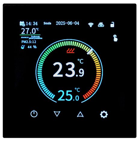 Auraton Octa (WiFi) Termostat barevný, dotykový, ovládáním přes WiFi, napájení 230V 1
