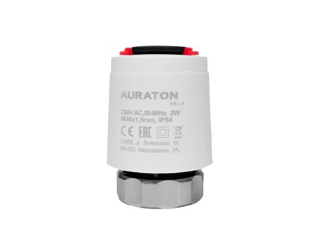 Auraton Vela (TE230 PRO) termoelektrický pohon 230V, závit M30x1,5mm 1