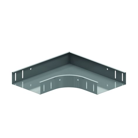 HL B90.60.200 Horizontální ohyb 90° pro žlab HL KBSI60mm, šířka 200mm, pozinkováno metodou