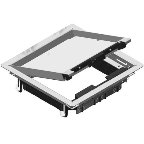 HL KDVIRK3 Víko podlahové krabice, přístrojové max.12m, pro NEO box, IP 30, čtvercové 267x