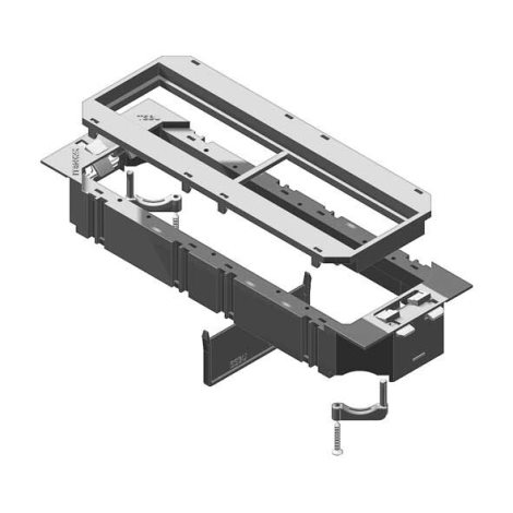 HL TSBU4.45.45 Vanička přístrojová, pro NEO, box, přístroje 45x45mm, RAL 9011, PVC