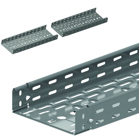 HL KBSCL60.400.075 Žlab perforovaný Klik - s integrovanou spojkou 400*60*0,75mm, délka 3m