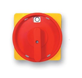 1104774 Páčka na uzamykání pro spínače S63-160J, typ U, velká červená, hřídel 6x6 mm