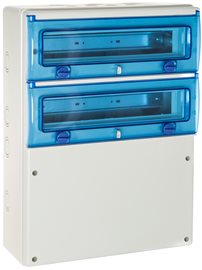 1332P INDUBOX Zásuvk.rozbočnice-základ, 32M, IP65, IK08, UV stabil (362x160x500)